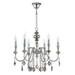Люстра Crystal Lux MERCEDES SP6 CHROME/SMOKE
