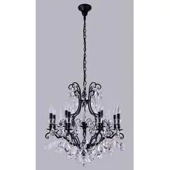 Люстра Crystal Lux MAGNIFICO SP13 BLACK/TRANSPARENT