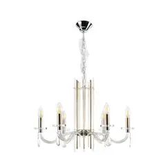 Люстра Crystal Lux AURELIO SP6 GOLD+CHROME/TRANSPARENT