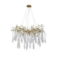 Люстра Crystal Lux REINA SP8 D1000 GOLD PEARL