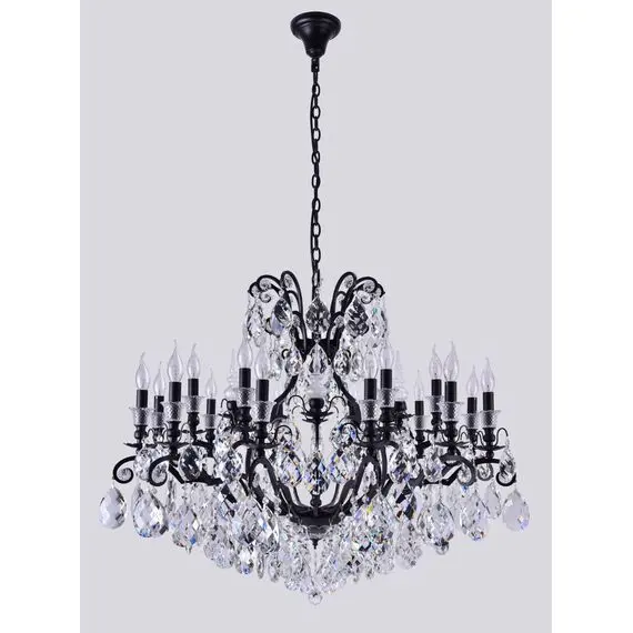 Люстра Crystal Lux MAGNIFICO SP19 BLACK/TRANSPARENT
