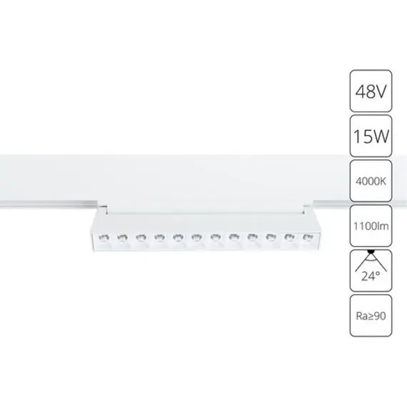 Магнитный трековый светильник Arte Lamp LINEA A4638PL-1WH