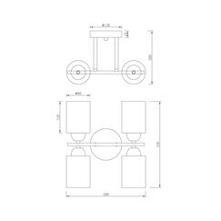 Потолочный светильник Freya FR5129PL-04W