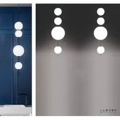 Подвесной светильник iLedex OMEGA 10678P/4-20W-3000K BLACK&WHITE