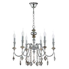 Люстра Crystal Lux MERCEDES SP6 CHROME/SMOKE