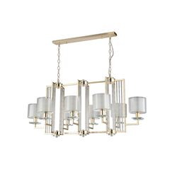 Люстра Crystal Lux NICOLAS SP8 L1000 GOLD/WHITE