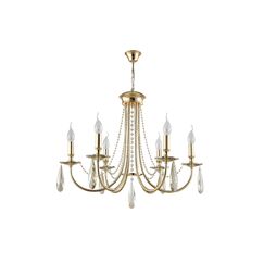 Люстра Crystal Lux VICTORIA SP6 GOLD/AMBER