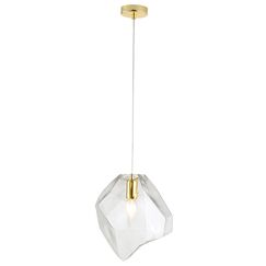 Светильник подвесной Crystal Lux NUESTRO SP1 GOLD/TRANSPARENT