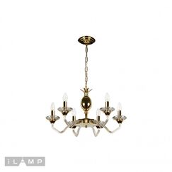 Подвесная люстра iLamp Flo YT2049-6 GD+COG