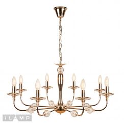 Подвесная люстра iLamp Aura 1030-8GD