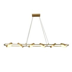 4677-6P, подвесная люстра, L1490xW190xH145/1200, LEDx90W, 3100LM, 3000-6000K, IP20, included, remote control