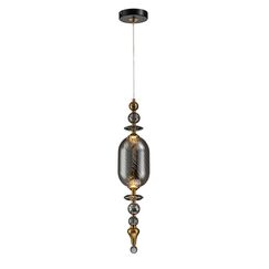 Светильник подвесной Belfast Herbison A1933 / D / A3 GR GL Золотой / Стекло / Серый