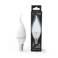 Светодиодная лампа Gauss Свеча 6,5W 550Lm 4100K E14 104101207