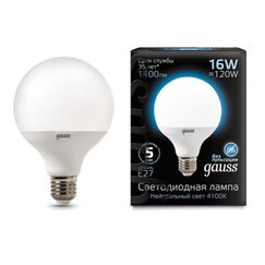 Светодиодная лампа Gauss G95 16W 1400Lm 4100K E27 105102216