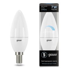 Светодиодная лампа Gauss Свеча 7W 590Lm 4100K E14 103101207-D