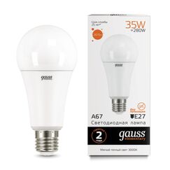Светодиодная лампа Gauss A67 35W 2670Lm 3000K E27 70215