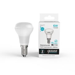Светодиодная лампа Gauss Рефлекторная 6W 450Lm 4100K E14 63126