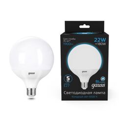 Светодиодная лампа Gauss G125 22W 1840Lm 6500K E27 105102322
