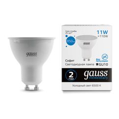 Светодиодная лампа Gauss Софит 11W 850Lm 6500K GU10 13631