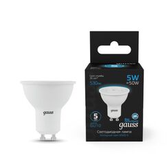Светодиодная лампа Gauss Софит 5W 530Lm 6500K GU10 101506305