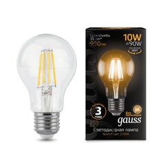 Светодиодная филаментная лампа Gauss A60 10W 930Lm 2700K E27 102802110