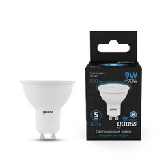 Светодиодная лампа Gauss Софит 9W 830Lm 6500K GU10 101506309