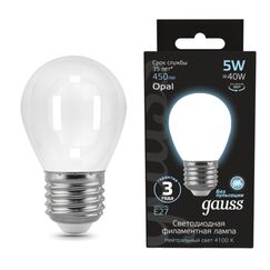 Светодиодная лампа Gauss Шар 5W 450Lm 4100K E27 105202205
