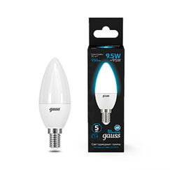 Светодиодная лампа Gauss Свеча 9,5W 950Lm 6500K E14 103101310