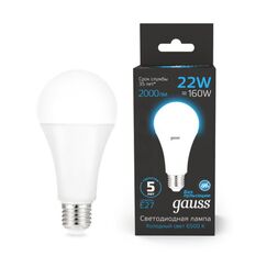 Светодиодная лампа Gauss A70 22W 2000Lm 6500K E27 102502322