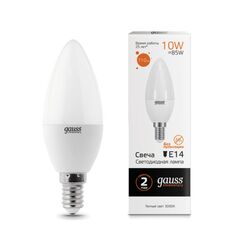 Светодиодная лампа Gauss Свеча 10W 710Lm 3000K E14 33110