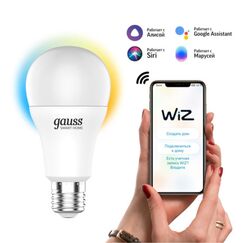 Светодиодная лампа Gauss SMART HOME A60 8,5W 806Lm 2700-6500K E27 1130112