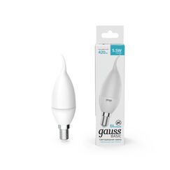 Светодиодная лампа Gauss Свеча на ветру 6W 420Lm 4100K E14 1034126