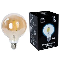 Светодиодная лампа L&B 8W 800Lm 3000K E27 E27-8W-G125-WW-fil gold