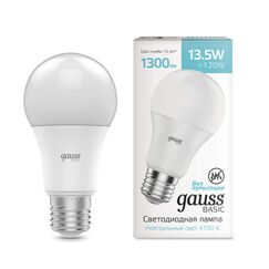 Светодиодная лампа Gauss A60 13,5W 1300Lm 4100K E27 1023224