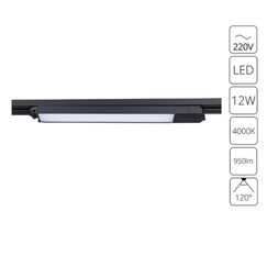 Трековый светильник Arte Lamp LINEETTA A4570PL-1BK