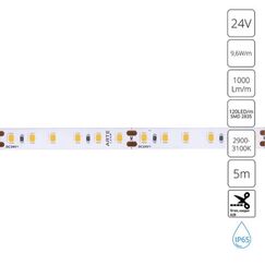 Светодиодная лента 24V 9,6W/m 3000К 5м Arte Lamp AQUA TAPE A2412008-04-3K