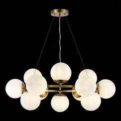 SLE1191-203-12 Светильник подвесной Золотистый/Белый E27 12*60W FRATTA