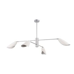 SLE1254-103-04 Светильник подвесной Серебристый/Белый E14 4*60W ALTON