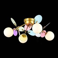 SLE2502-202-04 Светильник потолочный Золотистый/Разноцветный G9 LED 4*5W VOLA