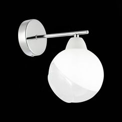 SLE102701-01 Светильник настенный Хром/Прозрачный, Матовый никель E14 1*40W GIORTE