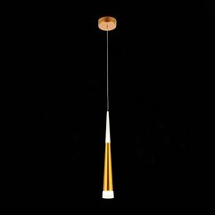 SLE200103-01 Светильник подвесной Золотистый/Золотистый, Белый LED 1*7W 3000K ORPELO