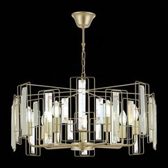 SLE103403-07 Светильник подвесной Шампань/Прозрачный E14 7*40W GIANO