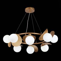 SLE220503-08 Светильник подвесной Золотистый/Белый G9 LED 8*5W BOLZANO