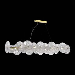 SL1657.213.08 Люстра подвесная ST-Luce Золотистый/Прозрачный E14 8*40W FLERO