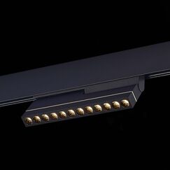 ST805.436.12 Магнитный трековый светильник Черный LED 1*12W 3000K 450Lm Ra&gt;90 36° IP20 L220xW22xH117 SKYLINE 48