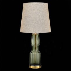 SL1005.904.01 Прикроватная лампа ST-Luce Оливковый, Латунь/Серый E27 1*40W SAYA