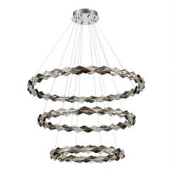 SL6009.103.03 Люстра подвесная ST-Luce Хром/Прозрачно-Дымчатый LED 1*75W 3000K DIAMANTA