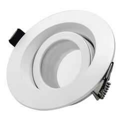 ST255.508.01 Св-к встр. Белый GU10 1*50W  IP65 D95xH45 220V Без ламп Встраиваемые светильники