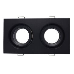 ST255.428.02 Св-к встр. Черный GU10 2*50W  IP65 L180xW90xH40 220V Без ламп Встраиваемые светильники