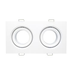 ST255.528.02 Св-к встр. Белый GU10 2*50W  IP65 L180xW90xH40 220V Без ламп Встраиваемые светильники